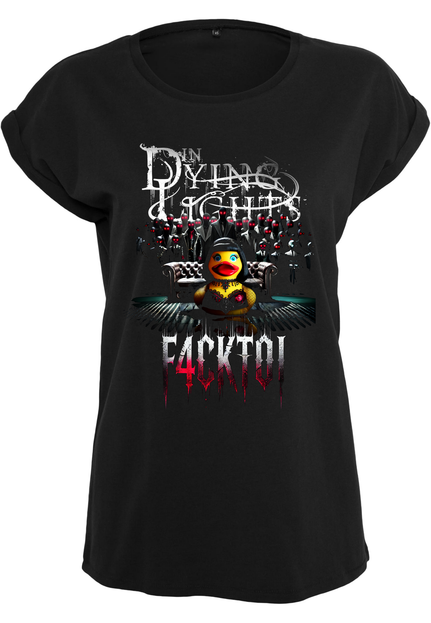 In Dying Lights - Extended Shoulder Ladies T-Shirt "Duck"